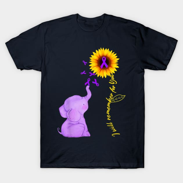 Alzheimers awareness T-Shirt by Anonic